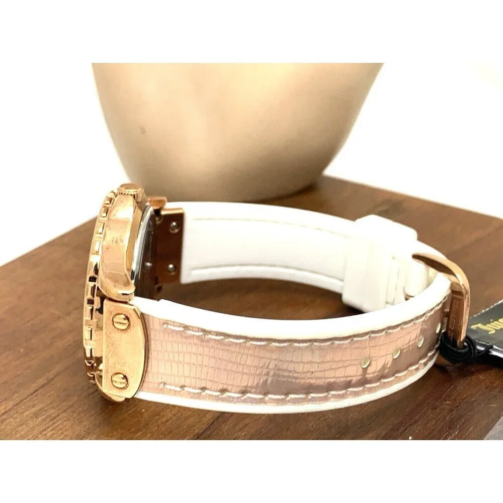 Juicy By Juicy Couture Women's Watch JC/1008 Quartz Rose Gold White Dial…